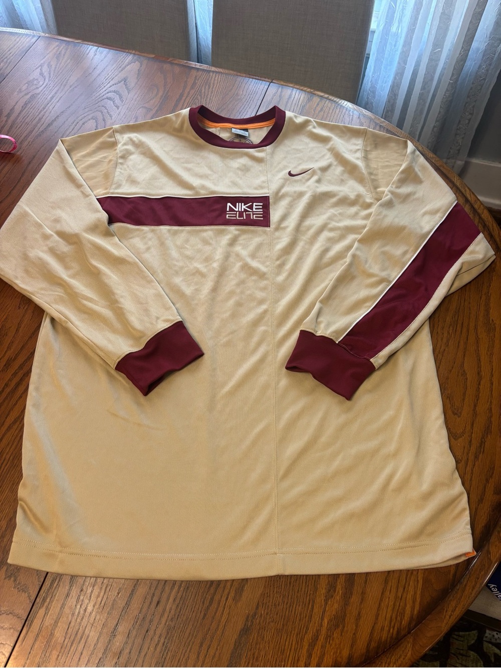 NWT VTG Nike Elite basketball dri-fit long sleeve shirt 2004 size XL